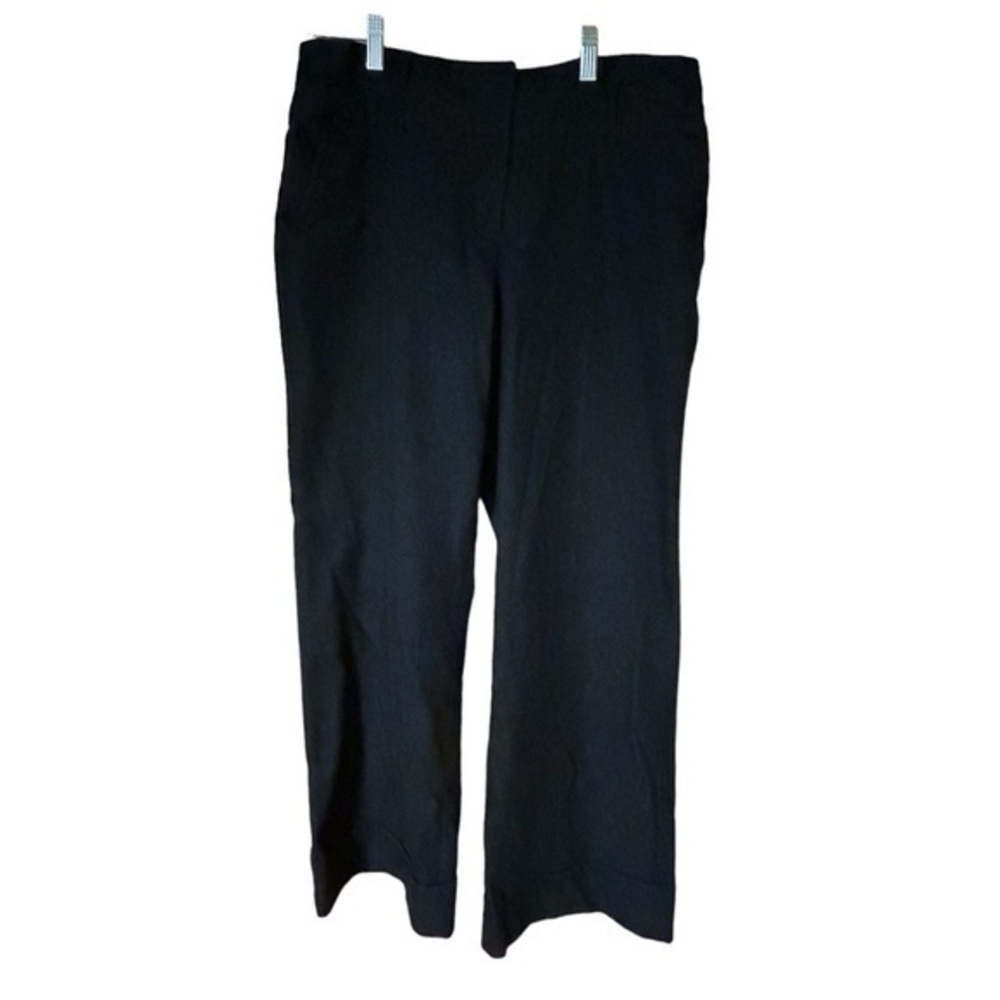 Willi‎ Smith Womens Denim Trousers Pants Cuffed Stretch Navy Dark Wash Size 12